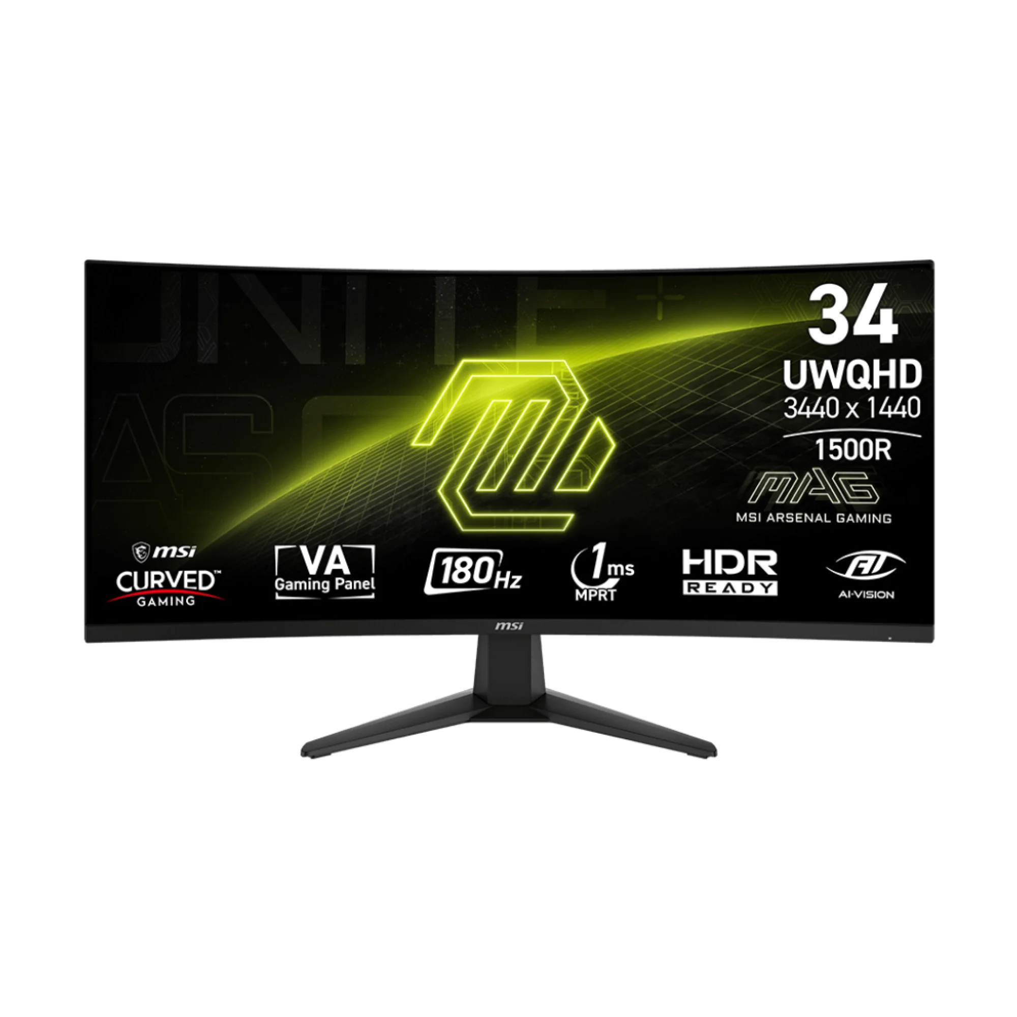 MSI MAG 346CQ UWQHD Monitor - Image 2